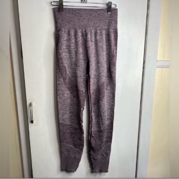 PINK Victoria's Secret Pants - Victorias Secret Pink Maroon Seamless Leggings Size Small